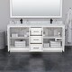 preview thumbnail 16 of 45, Strada 72-Inch Double Vanity Set, Cultured Marble Top, 70-Inch Mirror