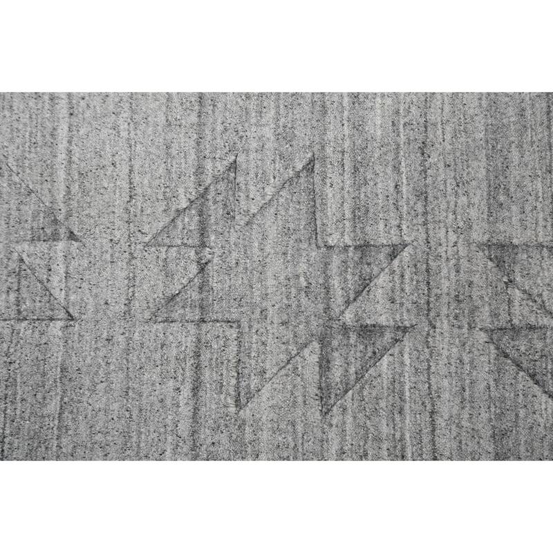 Geometric Oriental Moroccan Contemporary Area Rug Wool Hand-knotted - 4'11" x 7'9"