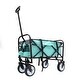 preview thumbnail 22 of 62, Foldable Wagon Cart with Strapping System, Utility Wagon Cart for Camping Shopping Sports Gardeing Fishing All-Terrain Wheels