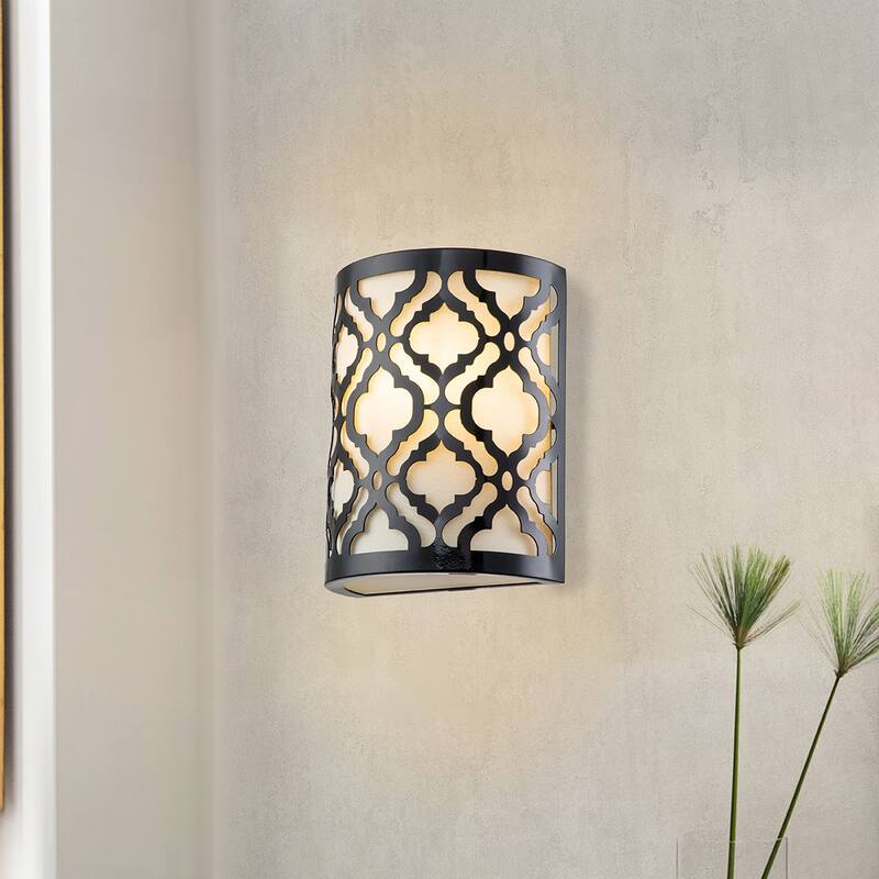 Arabella Sconce in Black - 8 x 4.25 x 10