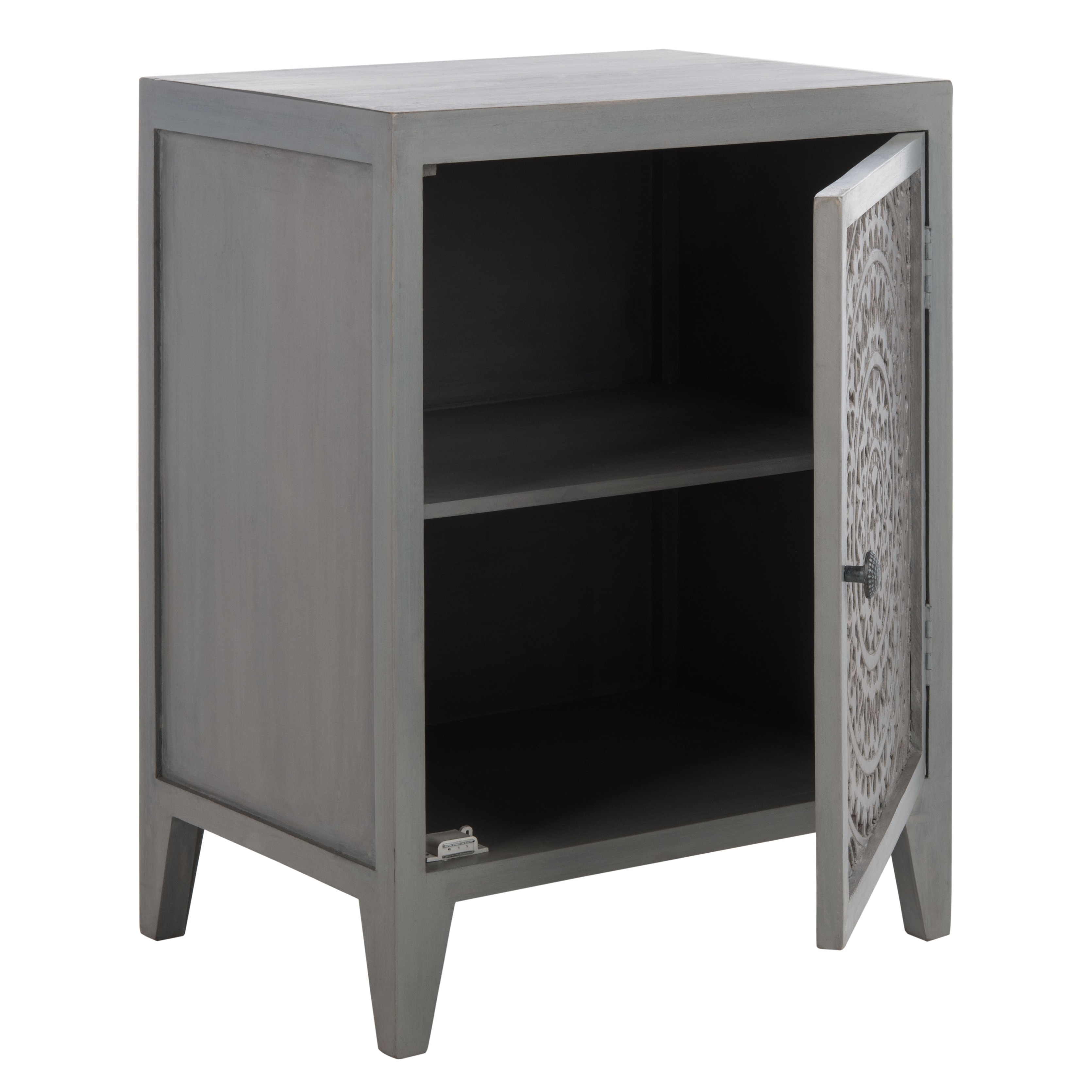 Safavieh thea single door carved outlet nightstand