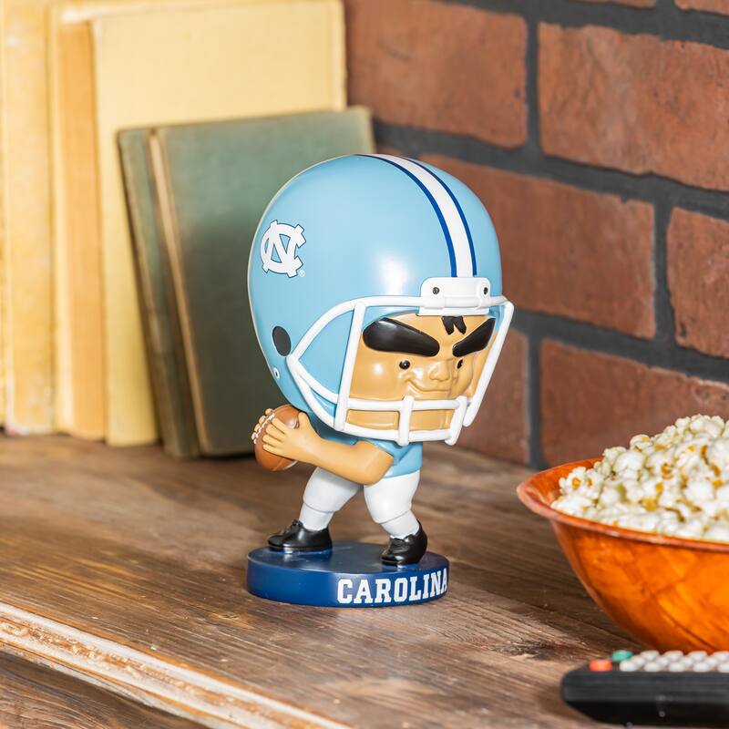 NCAA Team Lil Big Head Resin Indoor/Outdoor Garden Desk Statue - North Carolina