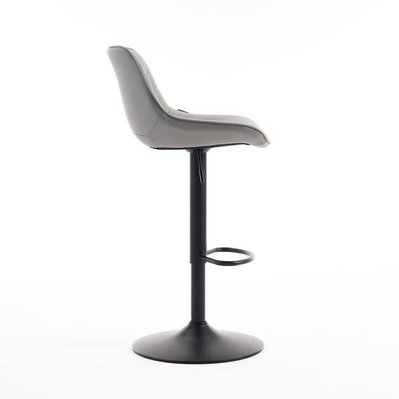 Swivel Upholstered Bar Stools Set of 2, Height Counter Stools
