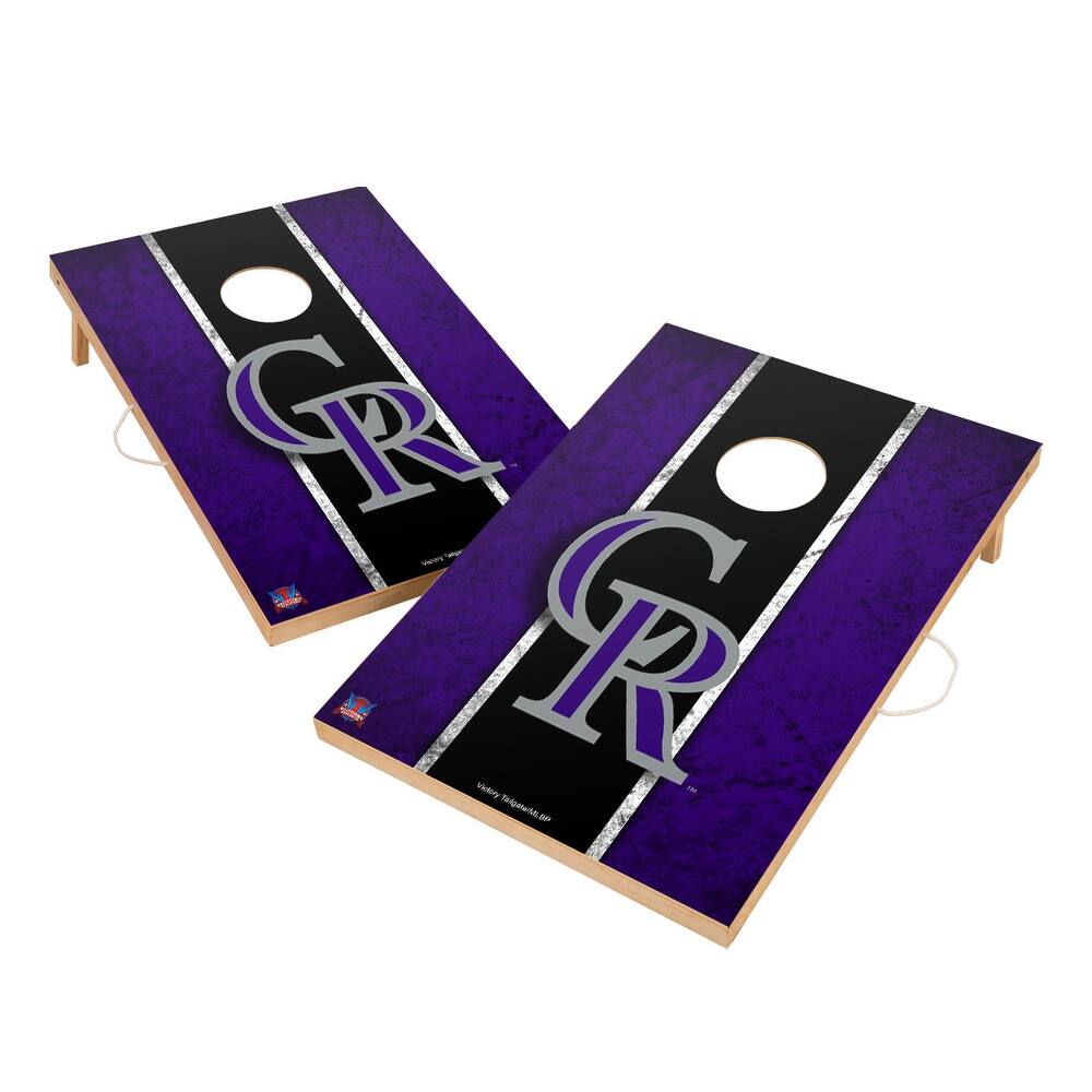Vintage Colorado Rockies MLB Regulation 2x4 Cornhole Set