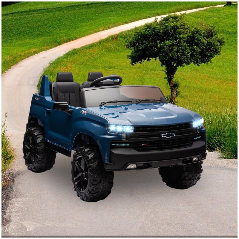 2-Seater Electric Ride on Truck Car for Kids with Remote Control - Blue