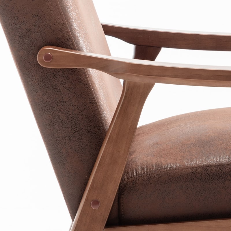Vintage Classic Upholstered Accent Armchair