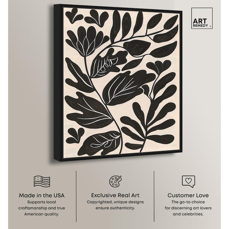 Ebony Eden Essence I Canvas by Art Remedy