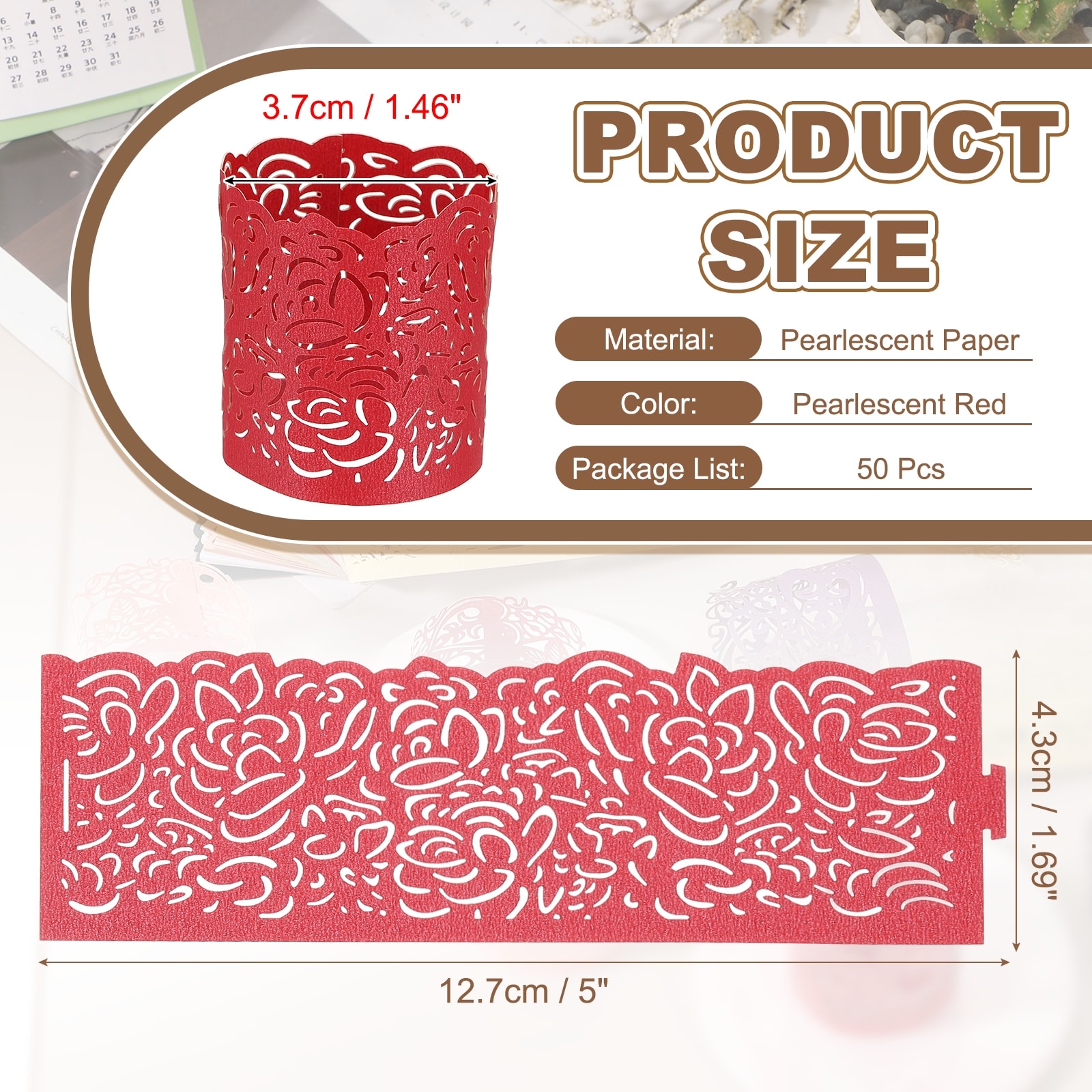 Candle Wraps, Laser Cut Votive Candles Holder Wraps for LED Tealight Candles, Tea Light Wrap for Elegant Festival