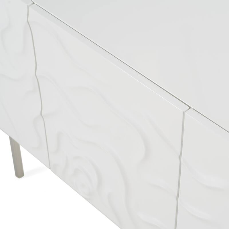 Modrest Gwen Modern White High Gloss Buffet