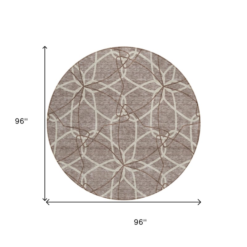 HomeRoots Geometric Modern Rectangle Outdoor Rug