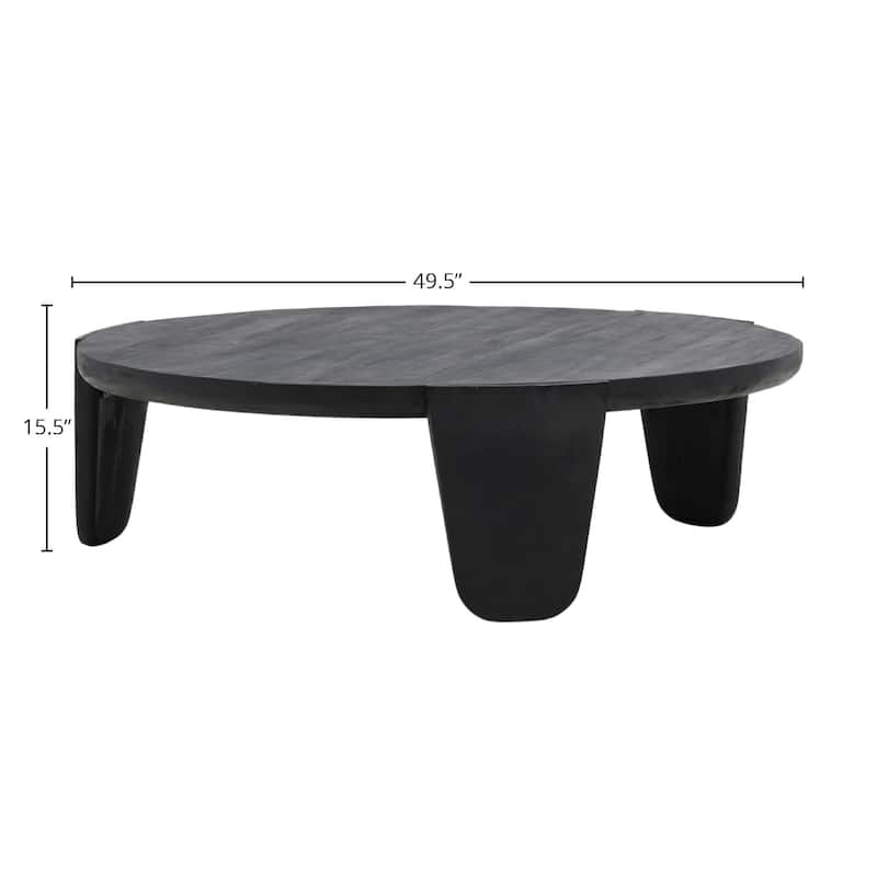 Foothill Wood Coffee Table, Black