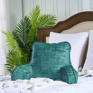 Textured Velvet Do-It-Yourself Bedrest Reading Pillow Cover & Filling