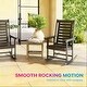 preview thumbnail 8 of 7, GDFStudio Outdoor Thalassa Rocking with Slatted Breathable Seats Set of 2
