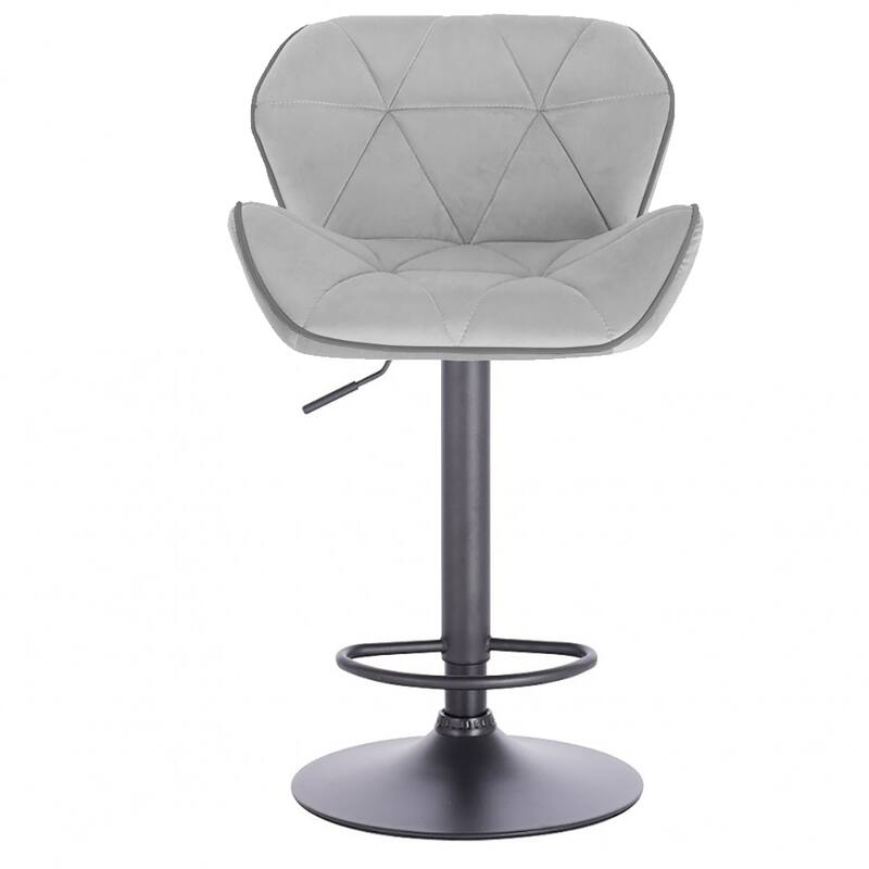 Modern Home Luxe Spyder Contemporary Adjustable Suede Barstool - Modern Comfortable Adjusting Height Counter/Bar Stool