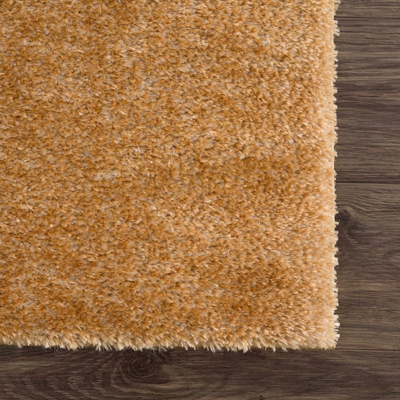 Hauteloom Heavenly Solid Shag Shaggy High Pile Area Rug