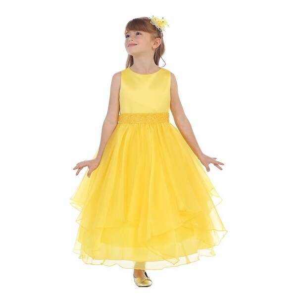 girls yellow flower dress