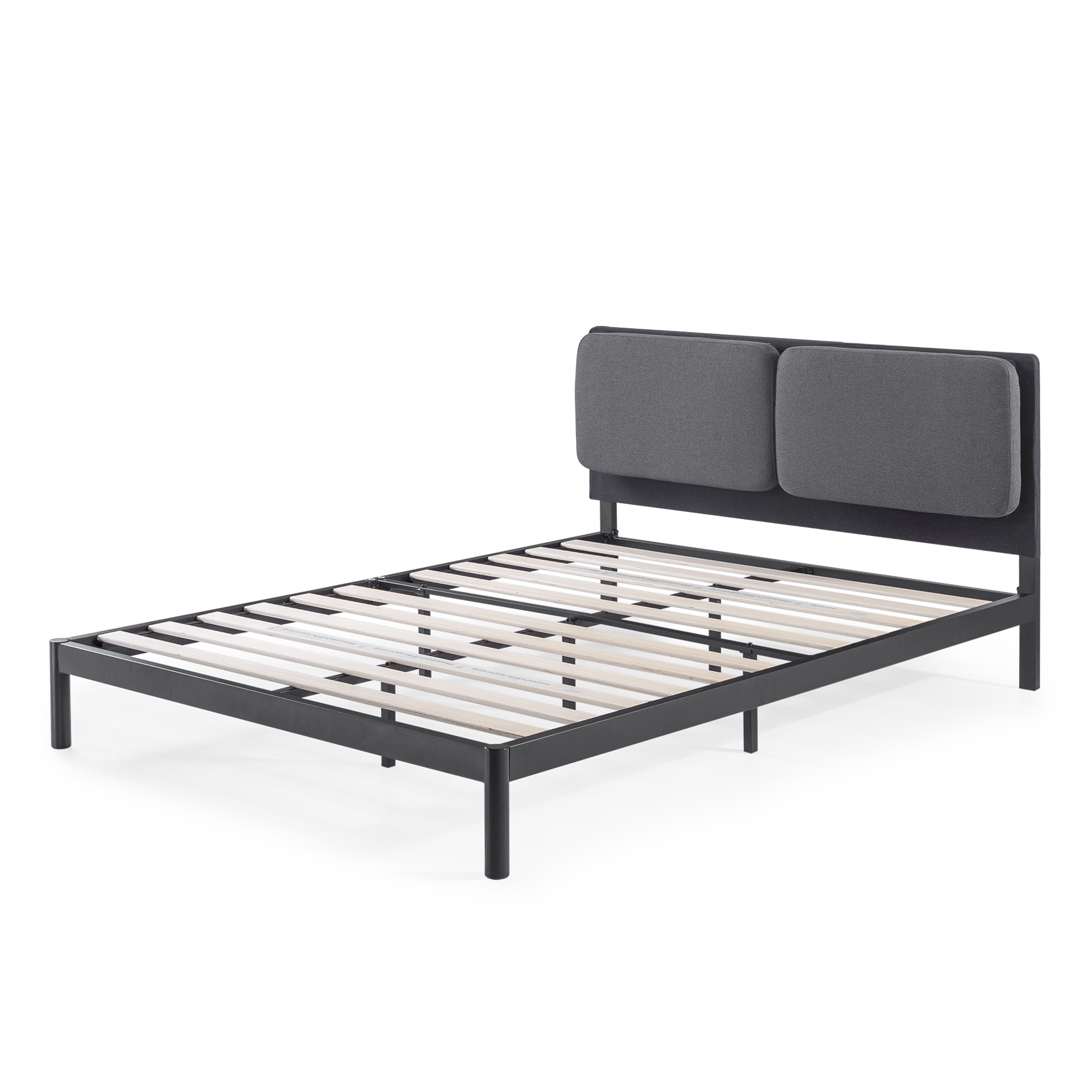 Priage by ZINUS Dark Grey Metal Platform Bed with Reclining