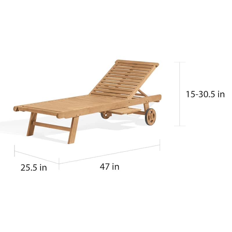 Oxford Garden Oxford Chaise Lounge - Teak