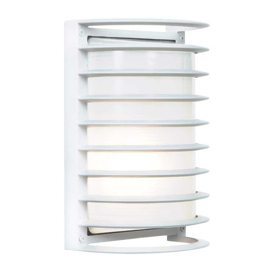 Access Lighting Bermuda - Marine Grade Wet Location LED Bulkhead - White - Ribbed Frosted