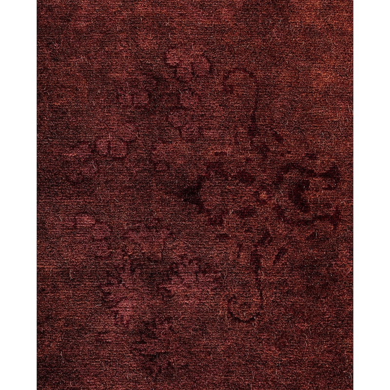Overdyed One-of-a-Kind Hand-Knotted Area Rug - Brown - 6' 3" x 9' 6"