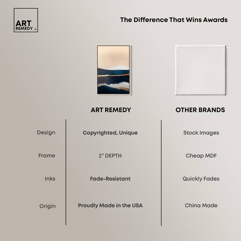 Golden Seam I Canvas by Art Remedy