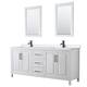 Option White, Black Trim, White Quartz Top