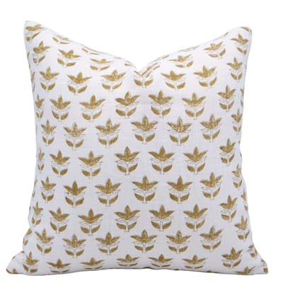 Linen Bohemian Block print pillow Cover 7Patti