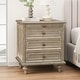 preview thumbnail 24 of 116, Wood NightStand with Metal Handle