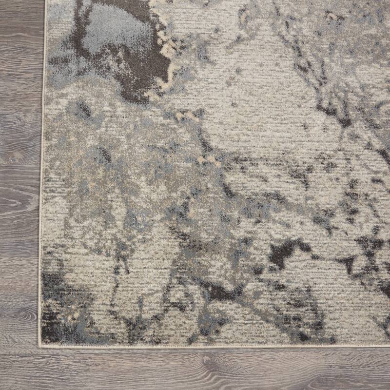 Cakux Power Loomed Abstract Modern Stain Resistant Area Rug By HomeRoots
