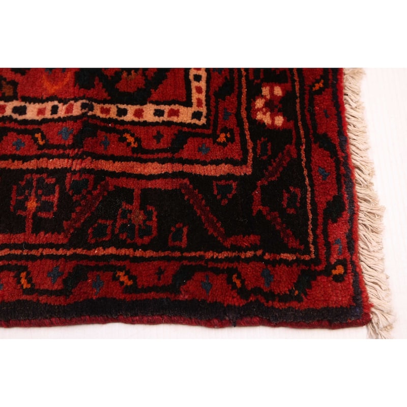 ECARPETGALLERY Hand-knotted Andelz Red Wool Rug - 3'0 x 11'7
