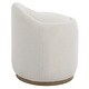 preview thumbnail 6 of 7, Uttermost 23186 Swirl 21" Wide Fabric Accent Stool