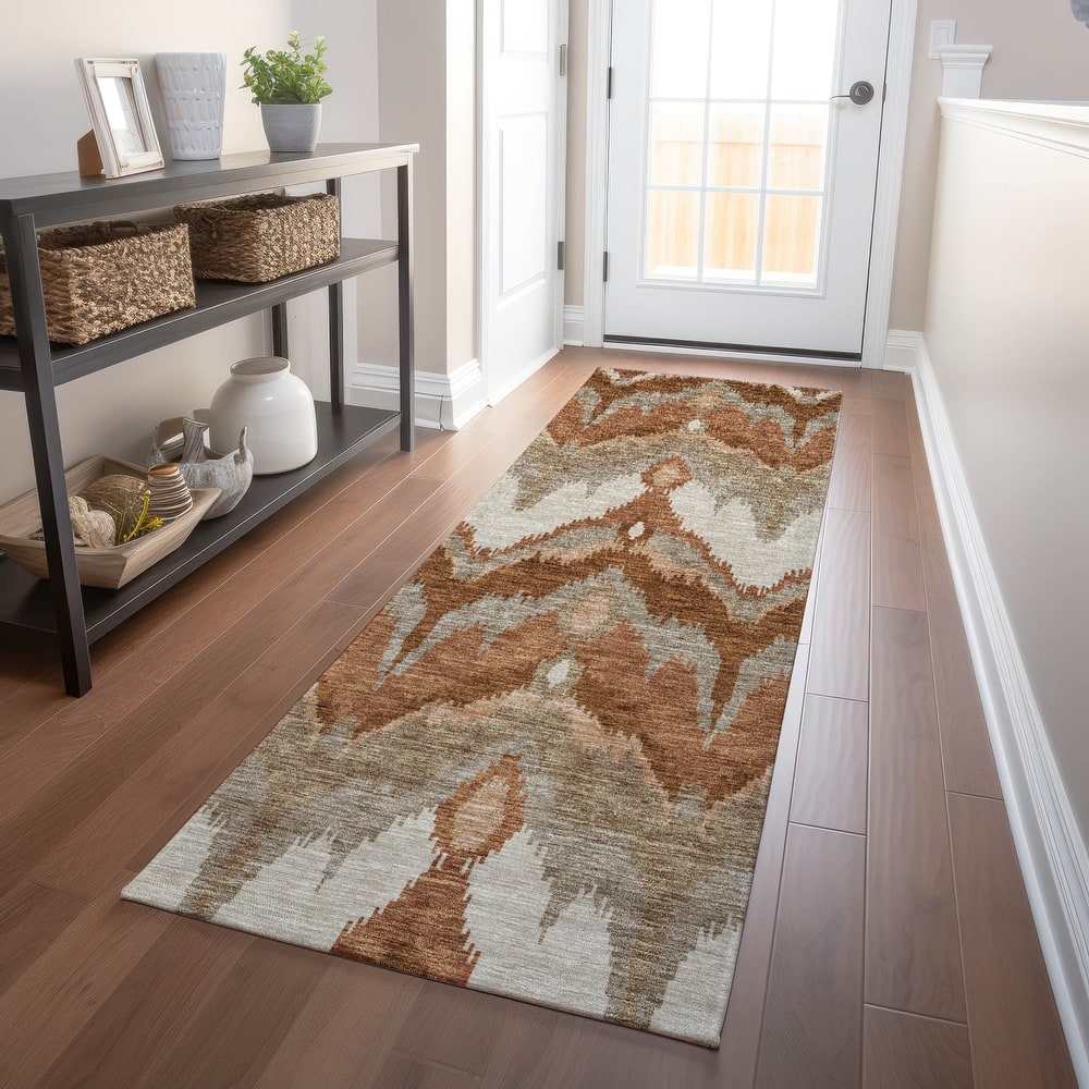 Premium Washable Super Soft Modern Ikat Mayfield Rug