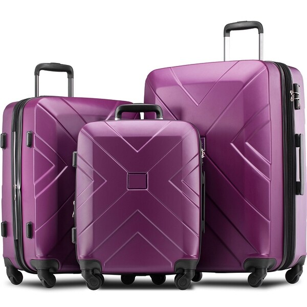 purple luggage sets on sale