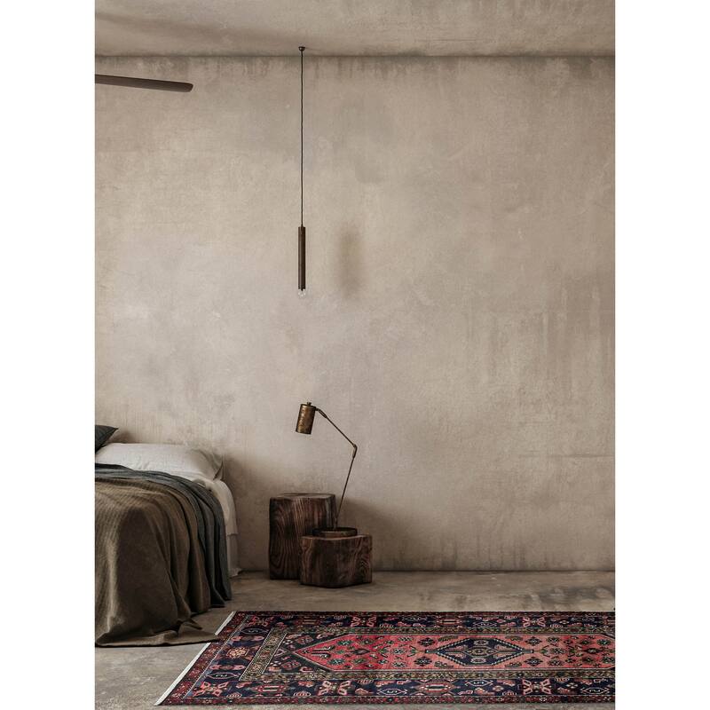 ECARPETGALLERY Hand-knotted Andelz Light Red Wool Rug - 4'1 x 7'3