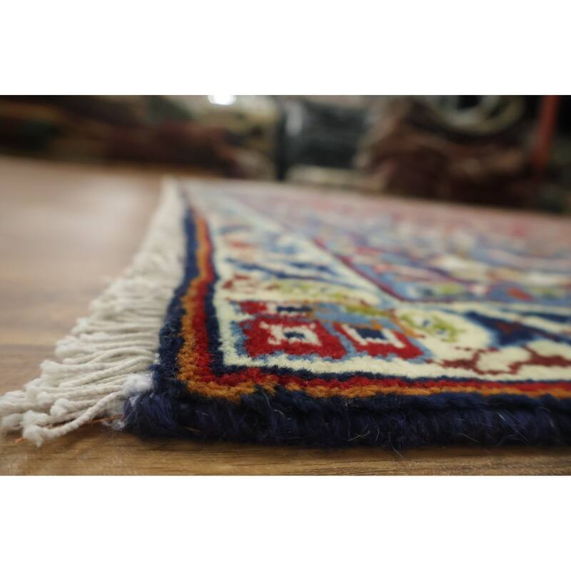 Hand Knotted Oriental 100% Wool Carpet Traditional Floral Red Najafabad Area Rug - 10' 5'' X 6' 8''