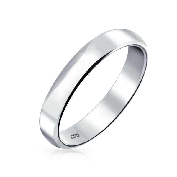 CloseoutWarehouse Sterling Silver Plain WeddingBand Ring