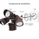 preview thumbnail 4 of 24, 30W Dual-Head LED Security Light with GFCI Outlets, Motion Sensor & Dusk to Dawn Floodlight