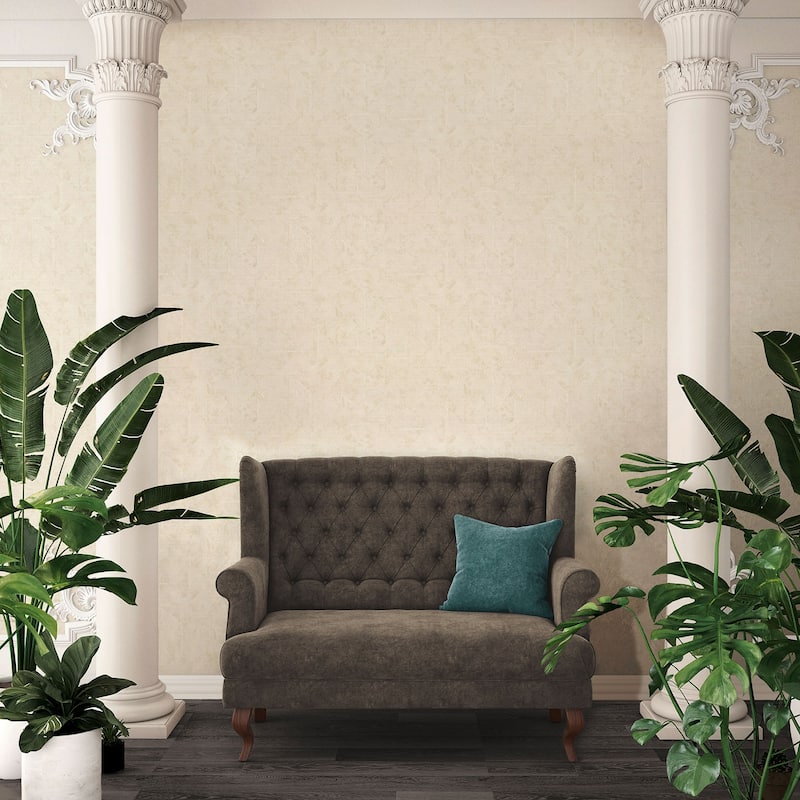 Galerie Wallcoverings Absolutely Chic Distressed Geometric Motif Vinyl on Non-woven Wallpaper Roll