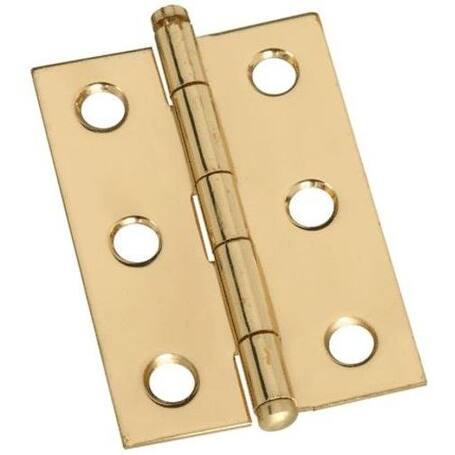 Shop Stanley 80 3270 Decorative Cabinet Hinges Bright Brass 1 2