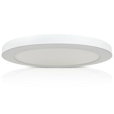 LED 12" Recessed Light, Dimmable, 5 Color Temperature Selectable, White, 21W, 120Vac, UL& Energystar Listed, 1 Pack - 11.81