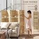 preview thumbnail 20 of 41, HOMCOM 5 Panel 67" Tall Wood Room Divider, Privacy Screen with 3 Display Shelves, and Folding Storage for Bedroom or Home Office
