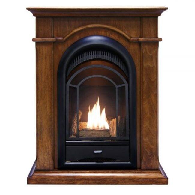 ProCom PCS150T-A 15,000 BTU Vent Free Dual Fuel Mantel Fireplace
