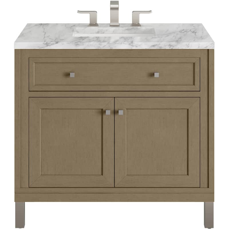 James Martin Vanities 503-V36-3CAR Chicago 36" Free Standing Single - Walnut Whisper