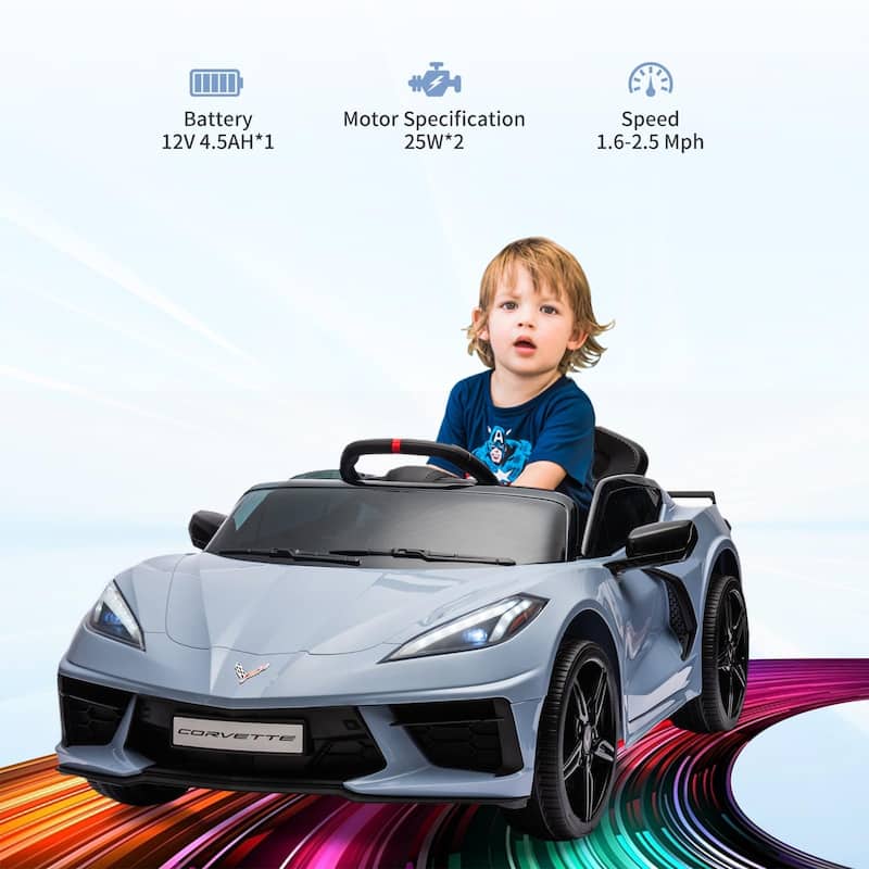12V Kids Ride on Car Licensed Corvette