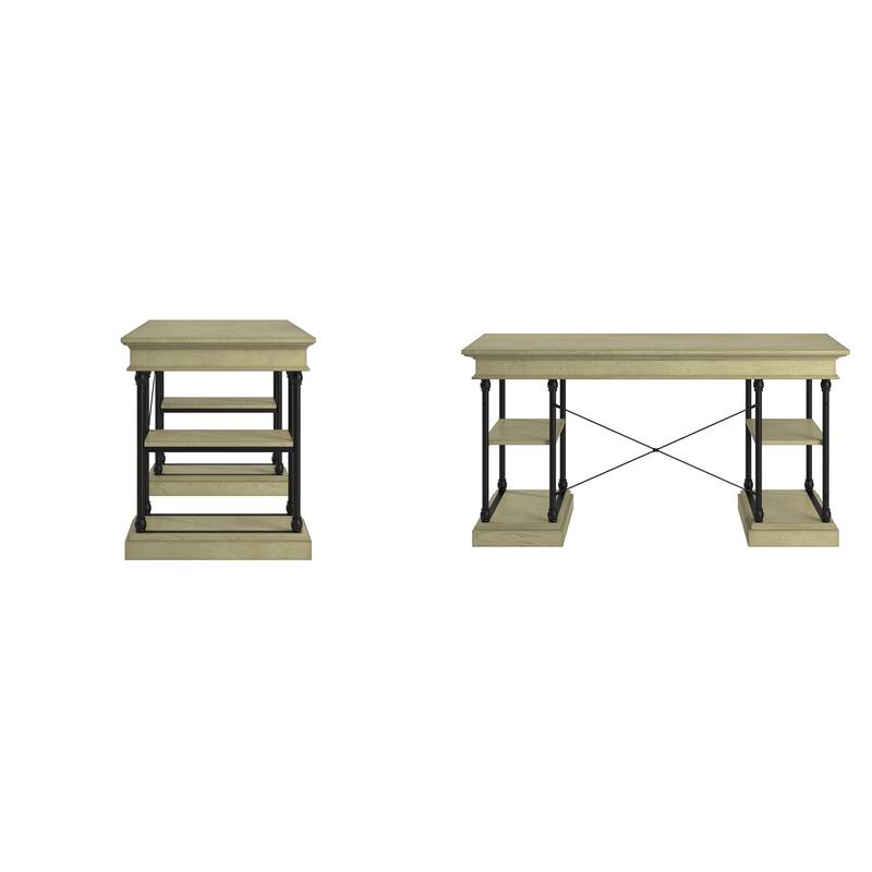 Dubrovnik Cornice 1-Drawer Storage Writing Desk