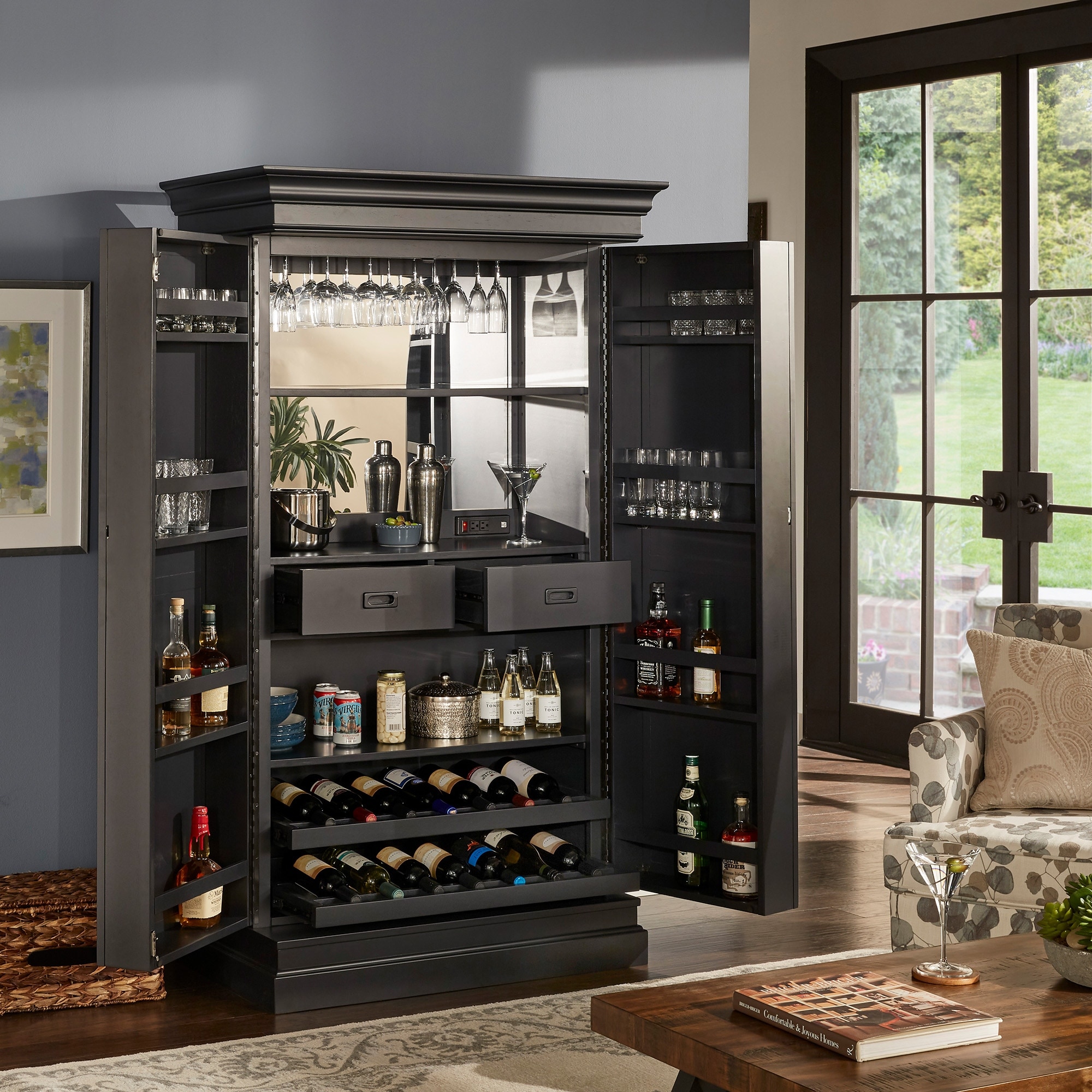 iNSPIRE Q Classic Boudicca Bar with Wine Storage Cabinet