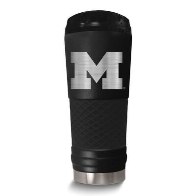 University of Michigan Stainless Steel Silicone Grip 24 Oz. Stealth Draft Tumbler with Lid