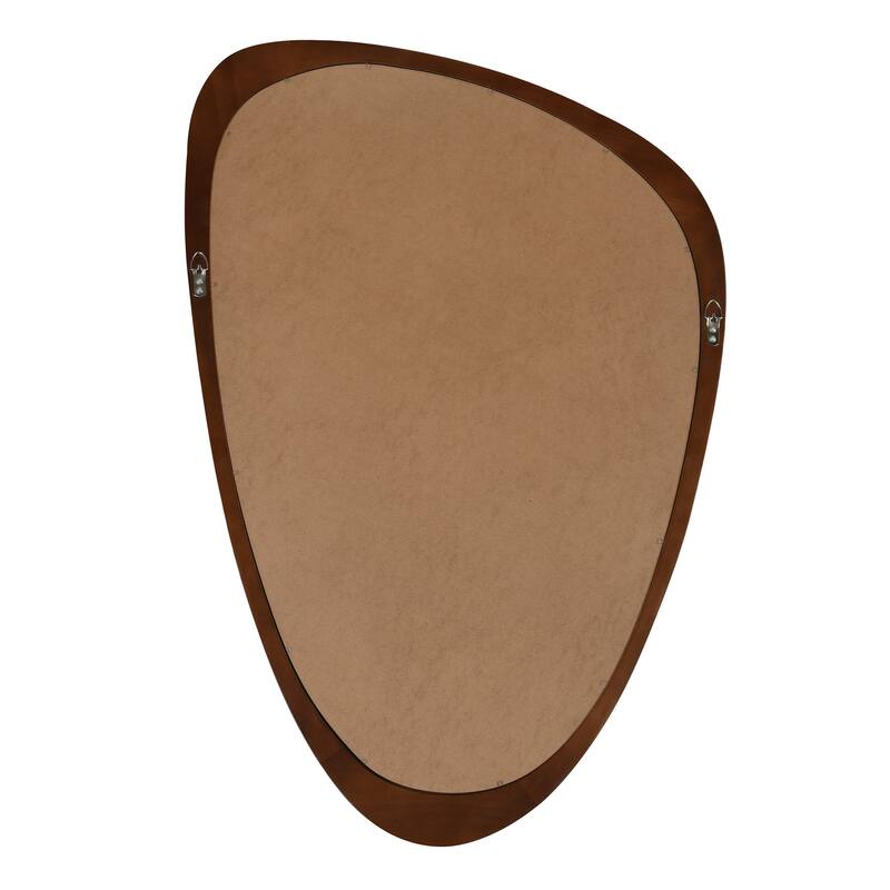 Irregular Solid Wood Frame Decorative Mirror