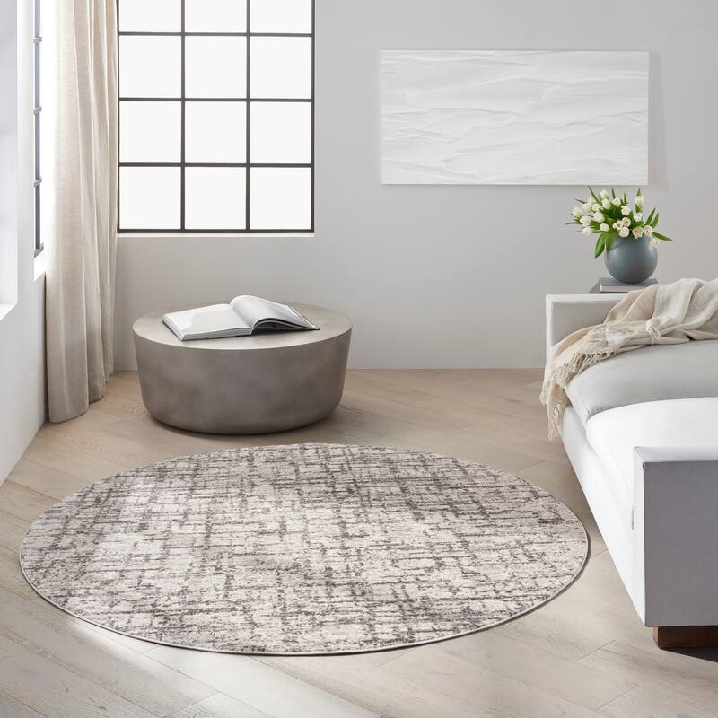 Calvin Klein Rush Glam Modern Abstract Geometric Area Rug