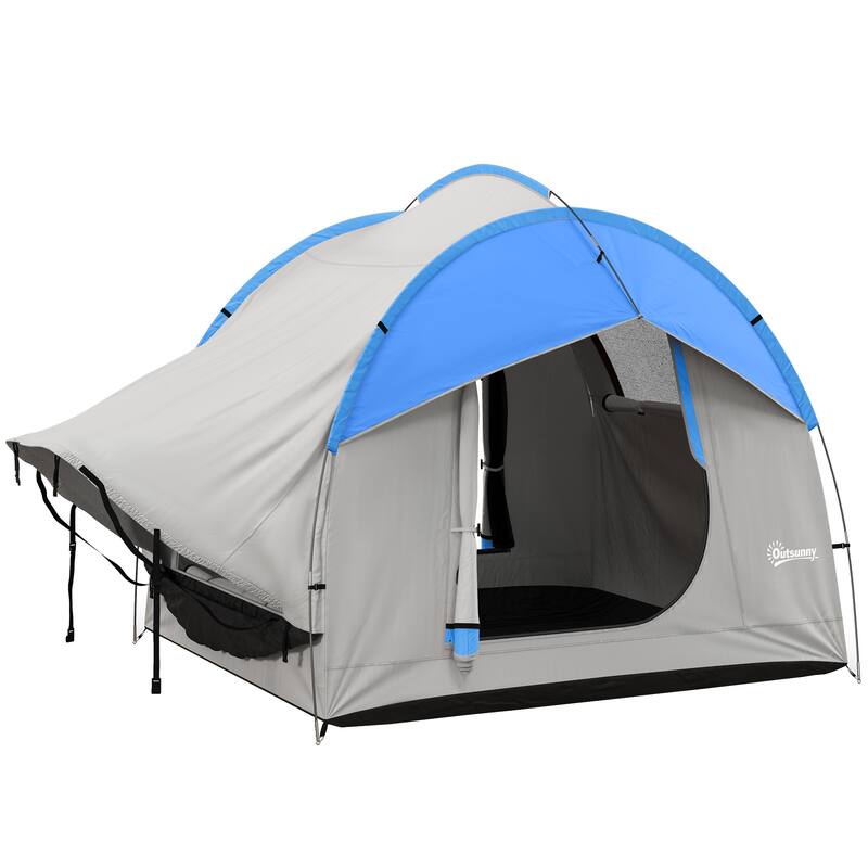 Outsunny SUV Tent, 2000mm Waterproof Truck Tent with 3 Doors and Mesh Window